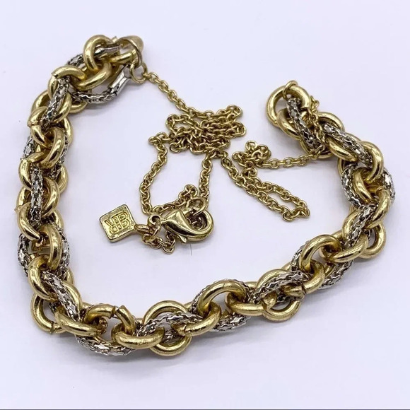 Banana Republic Mixed Metal Link Necklace - Picture 1 of 3